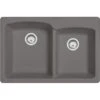 Franke | Ellipse 33" Drop In, Undermount Double Basin Granite Kitchen Sink