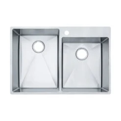 Franke | 33-7/16" Drop In Triple Basin Stainless Steel Kitchen Sink