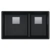 Franke | Peak 32" Undermount Double Basin Granite Kitchen Sink -Franke Store franke pkg160ld ony 3093073