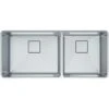 Franke | Pescara 41" Undermount Double Basin Stainless Steel Kitchen Sink